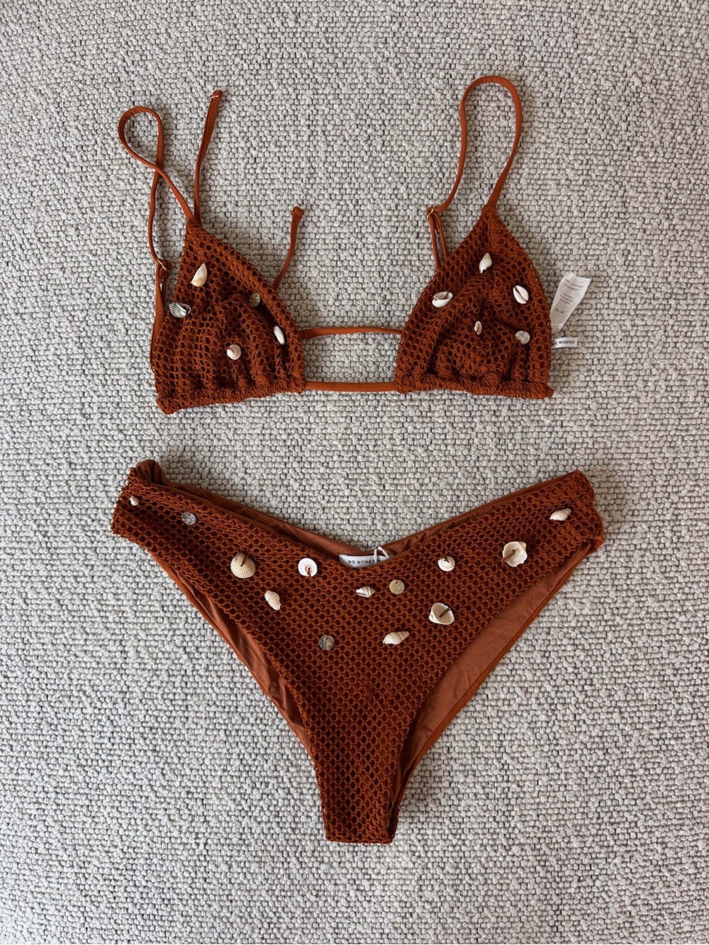 WeWoreWhat Crochet Shell Bikini Set - Picture 2 of 6
